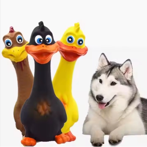 Hiphop pet Latex Duck Dog Toy – Interactive Squeaky Chew Toy for Dogs - Image 5