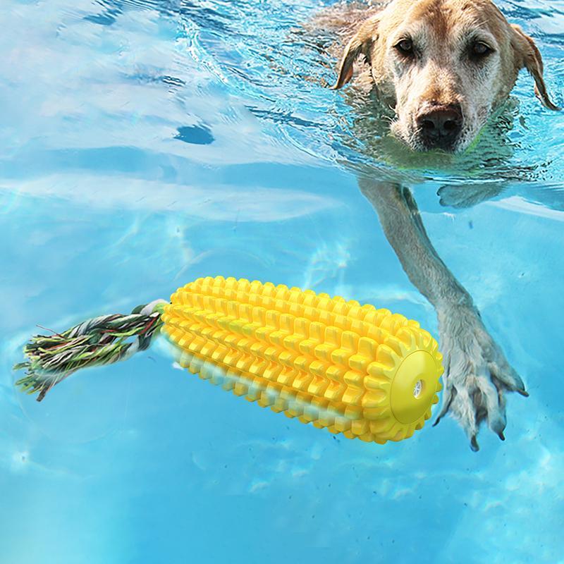 PROKEl Corn Stick Dog Chew Toy – Squeaky TPR Chew for Small, Medium & Large Dogs - Image 3