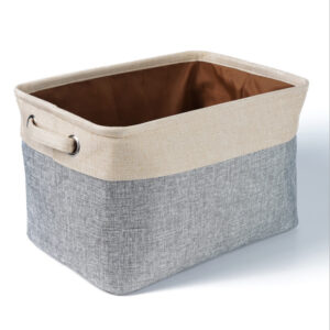Dog Toy Storage Basket – Linen Organizer for Pet Toys, Clothes & Accessories