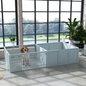 Dog Egg Crate Whelping Box – Large Indoor Puppy Pen for Mother Dogs and Newborns