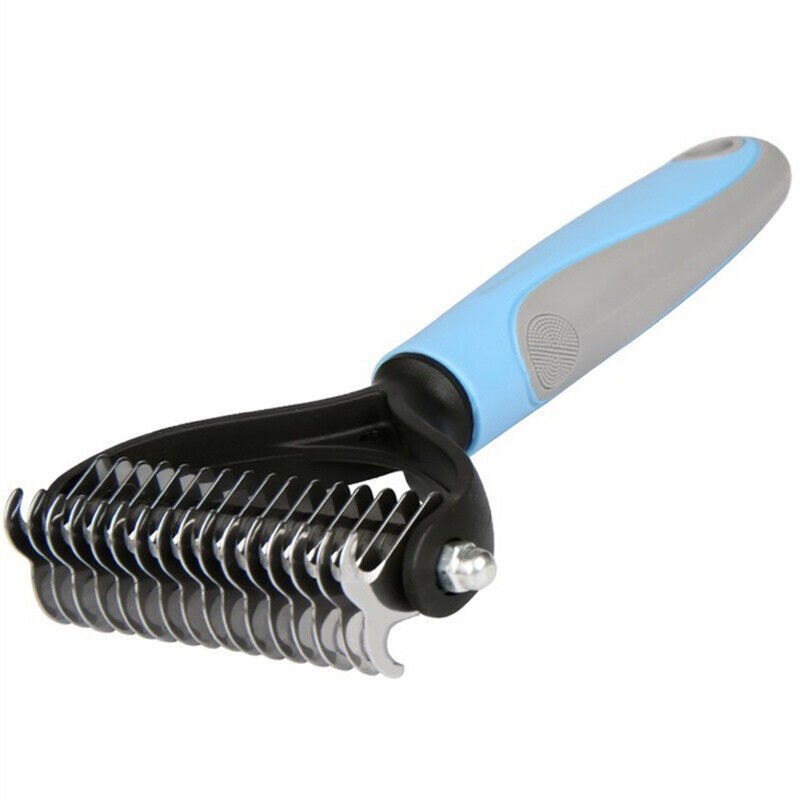 2-in-1 Pet Grooming Brush – Double-Sided Deshedding & Dematting Comb for Dogs & Cats - Image 4