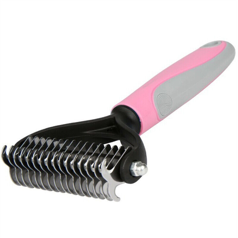 2-in-1 Pet Grooming Brush – Double-Sided Deshedding & Dematting Comb for Dogs & Cats - Image 8