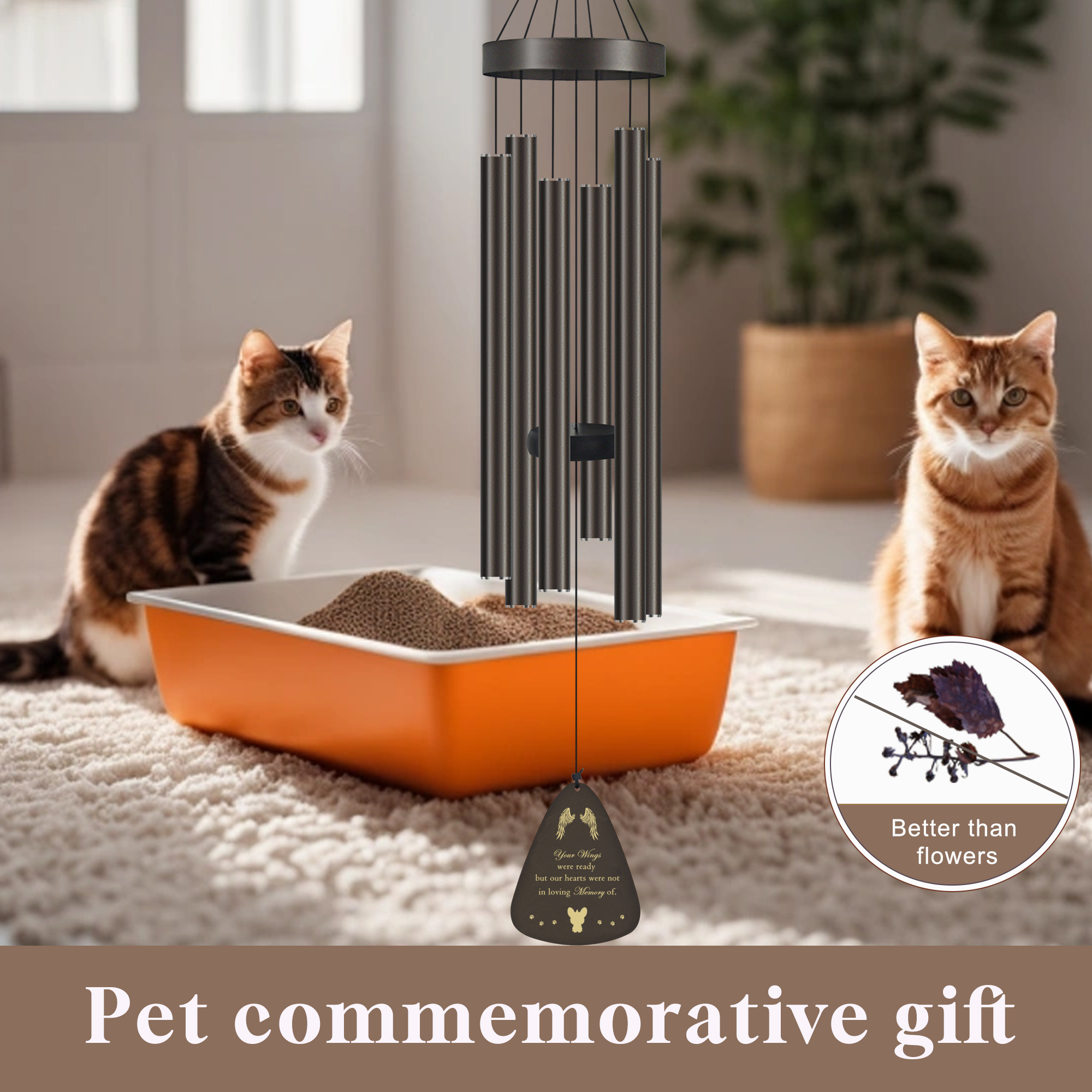 Dog Memorial Gifts For Loss Of Dog, Pet Memorial Wind Chime, Loss Of Dog Sympathy Gift, Dog Remembrance Gift In Memory Of Dog Cat. - Image 5