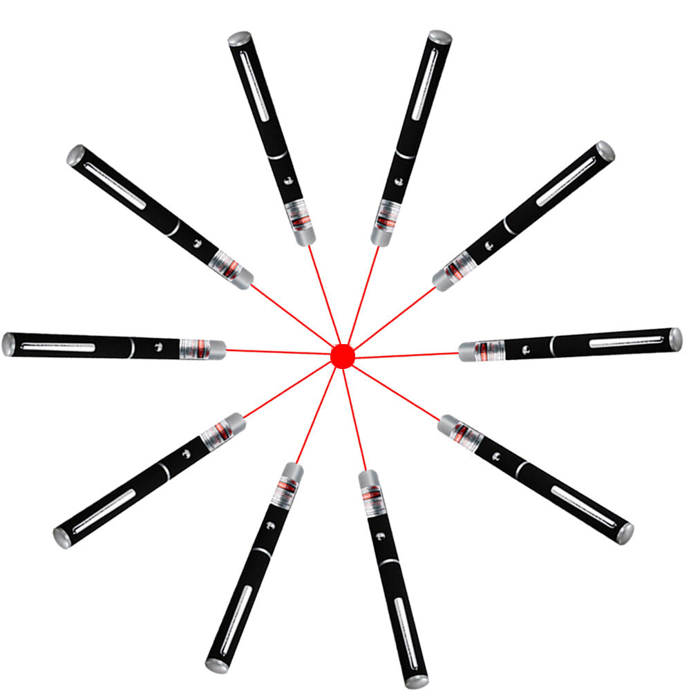 10-Pack 650nm Red Laser Pointer Pen – Mini Single Beam Laser Torch for Teaching, Presentations & Pet Toys - Image 8