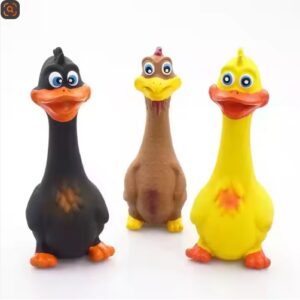 Hiphop pet Latex Duck Dog Toy – Interactive Squeaky Chew Toy for Dogs