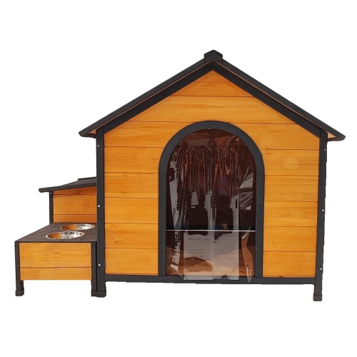 Luxury Wooden Modular Dog House with Built-In Feeding Station & Toy Storage - Image 2