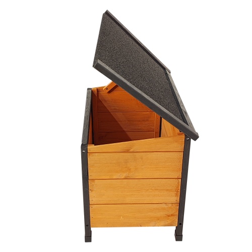 Luxury Wooden Modular Dog House with Built-In Feeding Station & Toy Storage - Image 3
