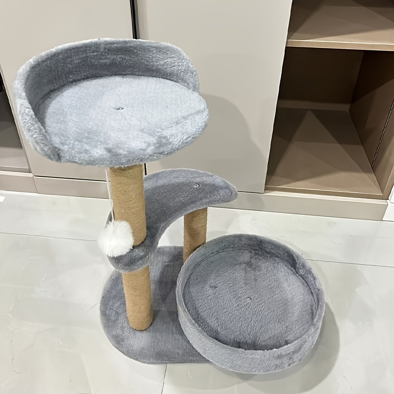 Luxury Cat Tree With Scratching Posts - Easy To Assemble, Wooden Fiber Structure, Suitable For Cats. - Image 3