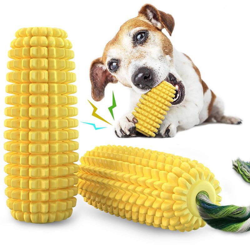 PROKEl Corn Stick Dog Chew Toy – Squeaky TPR Chew for Small, Medium & Large Dogs