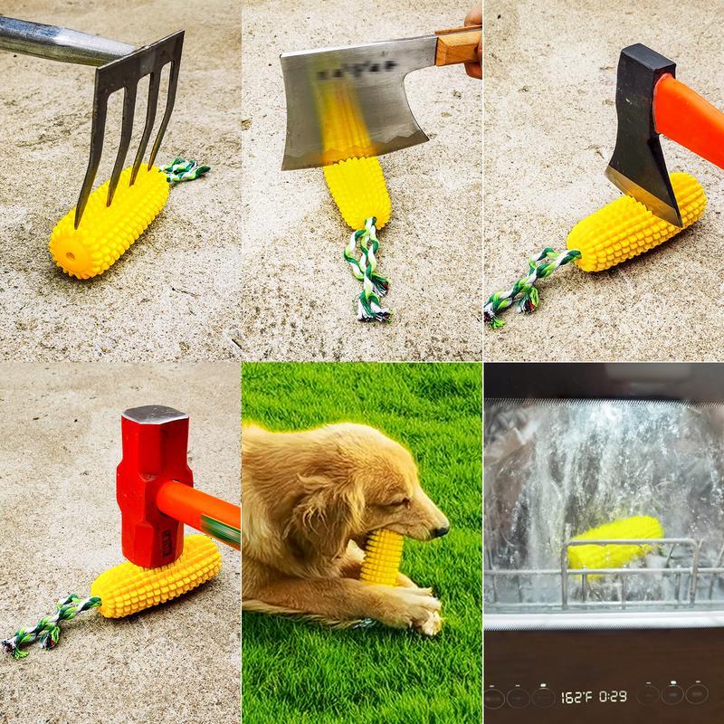 PROKEl Corn Stick Dog Chew Toy – Squeaky TPR Chew for Small, Medium & Large Dogs - Image 5