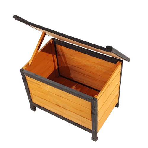 Luxury Wooden Modular Dog House with Built-In Feeding Station & Toy Storage - Image 4