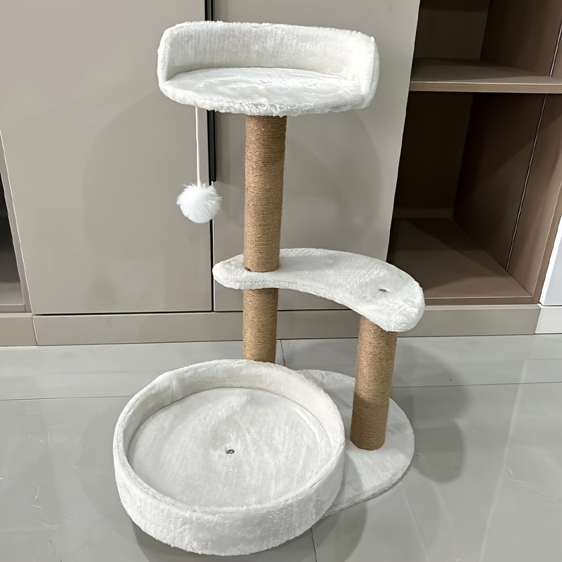 Luxury Cat Tree With Scratching Posts - Easy To Assemble, Wooden Fiber Structure, Suitable For Cats. - Image 6