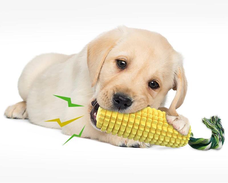 PROKEl Corn Stick Dog Chew Toy – Squeaky TPR Chew for Small, Medium & Large Dogs - Image 6