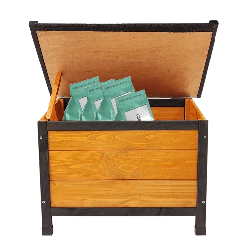 Luxury Wooden Modular Dog House with Built-In Feeding Station & Toy Storage - Image 8