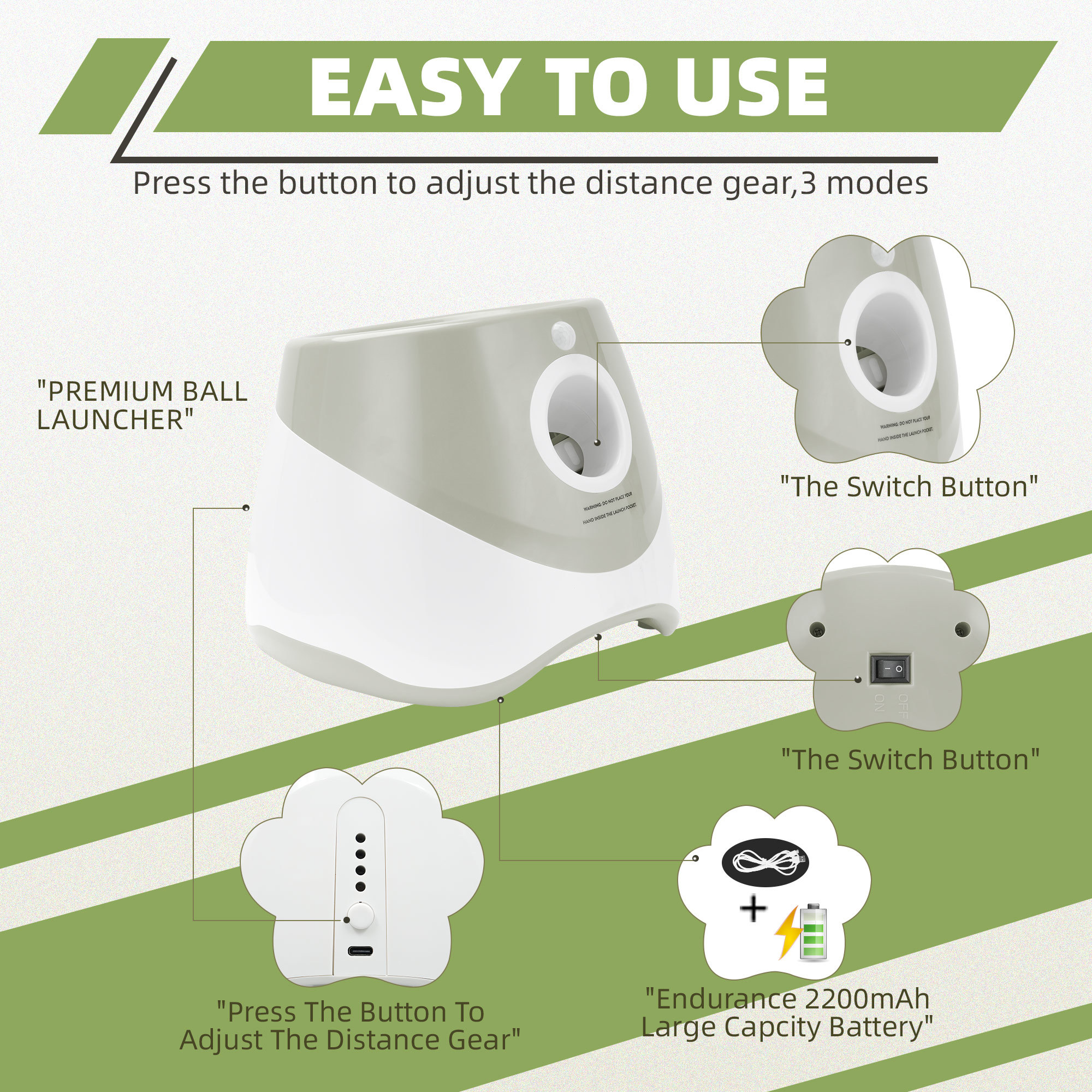 Automatic Dog Ball Launcher – Indoor & Outdoor Interactive Fetch Toy - Image 5