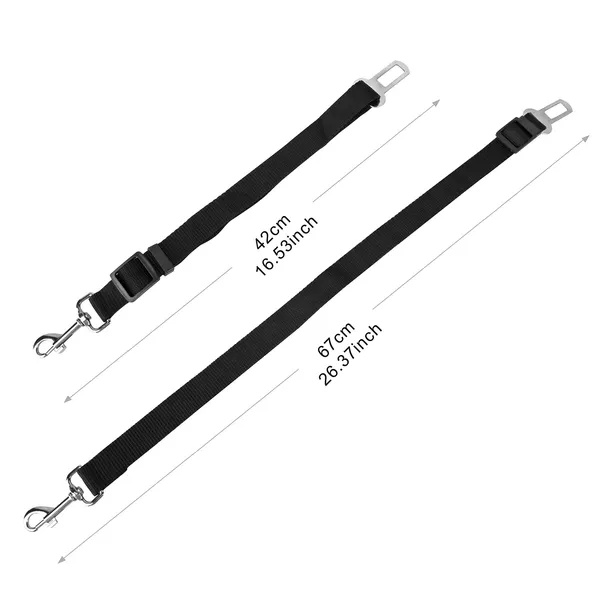 2-Pcs Adjustable Pet Dog Seat Belt Leash – Safety Harness Leads for Dogs & Cats - Image 3