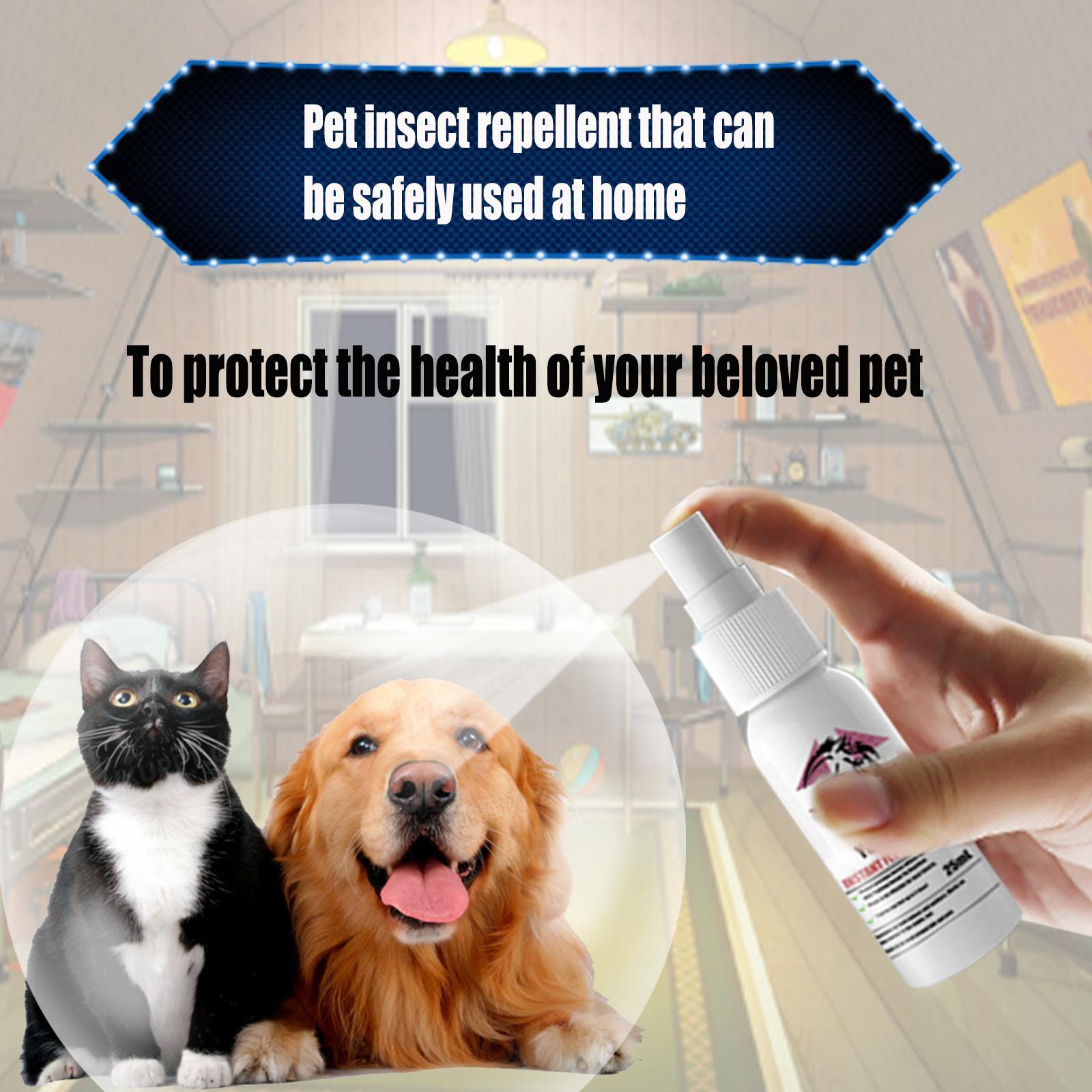 Yegebang Pet Flea & Tick Removal Spray – Anti-Itch Deworming Spray for Cats and Dogs - Image 5