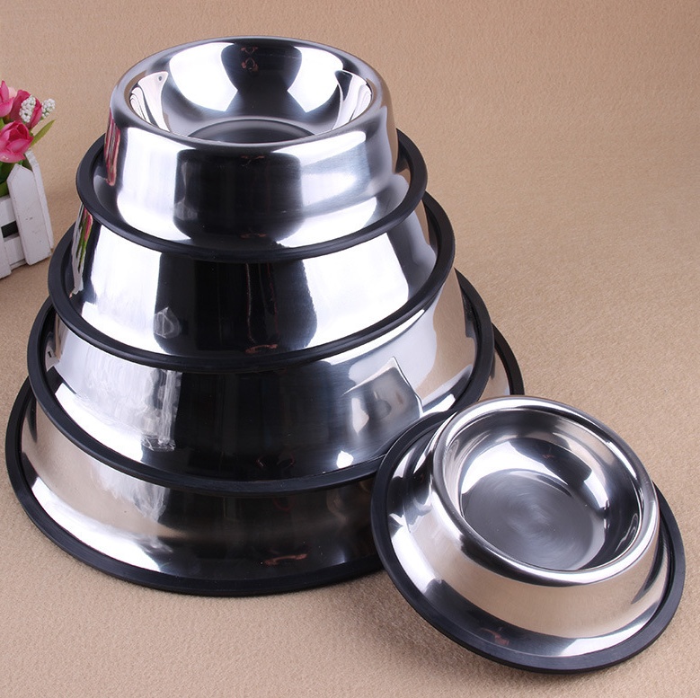 Classic Stainless Steel Dog & Cat Bowls – Durable Pet Food & Water Bowl - Image 6