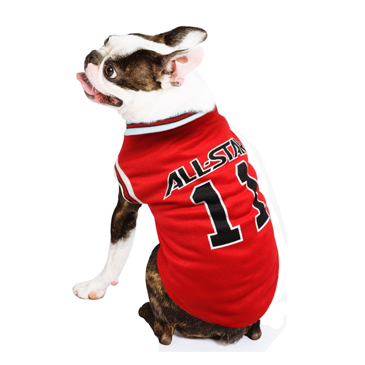 Hot World Cup Ball Dog Vest – Casual Cotton T-Shirt for Spring & Summer, Pet Supplies for Small to Large Dogs - Image 2