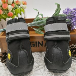 Waterproof Dog Shoes with Non-Slip Soles – Adjustable Pet Boots for Rain, Snow & Outdoor Walking