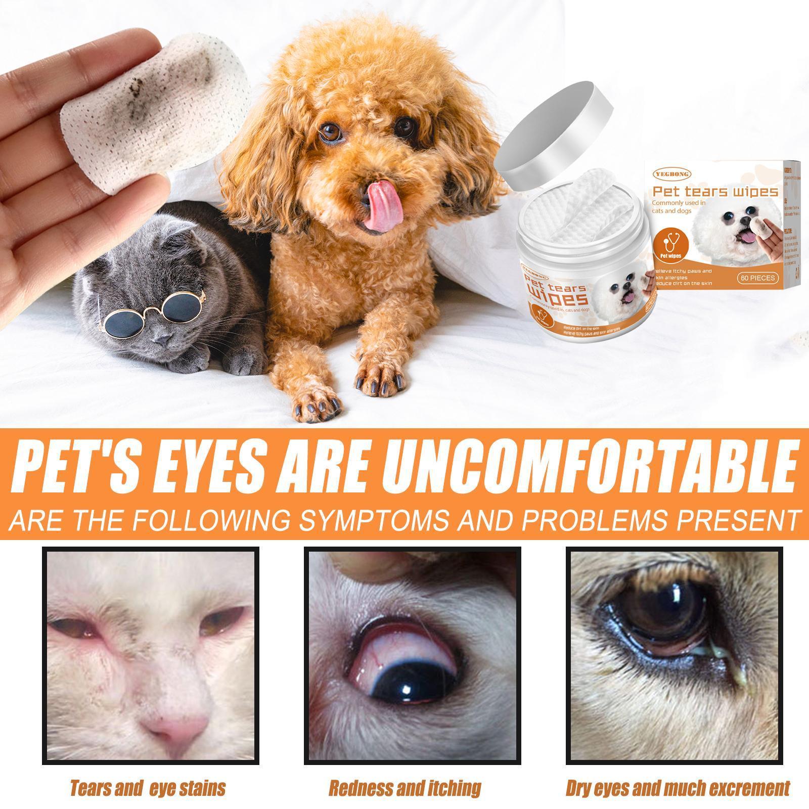 Yegebang Pet Eye Cleaning Wipes – Gentle Tear Stain & Dirt Remover for Dogs and Cats - Image 4