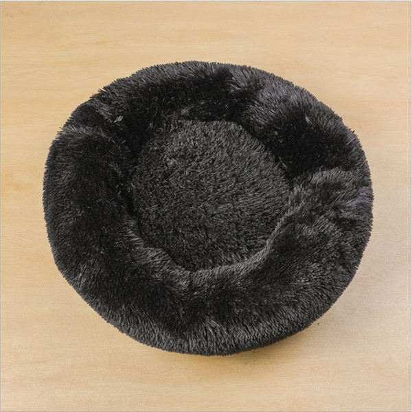 Round Plush Dog Bed for Small Dogs & Cats – Cozy Pet Nest Mat, Puppy Bed, Cat Litter Kennel - Image 3