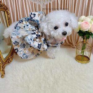 Floral Summer Dress for Small Dogs & Cats – Lightweight Breathable Pet Sundress