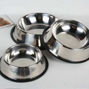 Classic Stainless Steel Dog & Cat Bowls – Durable Pet Food & Water Bowl