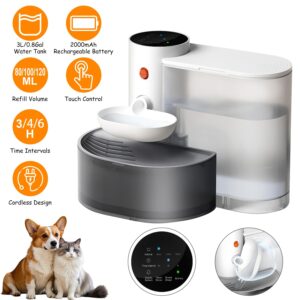 1Pc Smart Pet Water Fountain – Automatic Cat & Dog Water Dispenser, 3L Cordless Rechargeable with Adjustable Volume & Timer