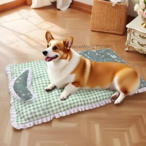 Handmade Pet Bedding Set – 4-Piece Ultra-Soft Cozy Bed & Blanket for Cats and Small Dogs