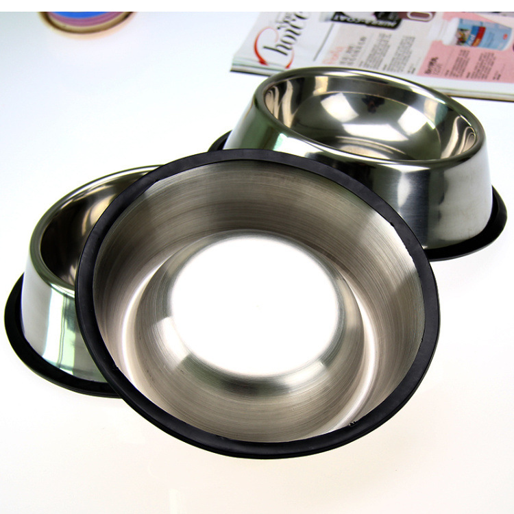 Classic Stainless Steel Dog & Cat Bowls – Durable Pet Food & Water Bowl - Image 3