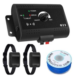 Electric Dog Fence System with Collar and Boundary Wire – Safe Pet Containment with Beep & Low Shock Training Modes