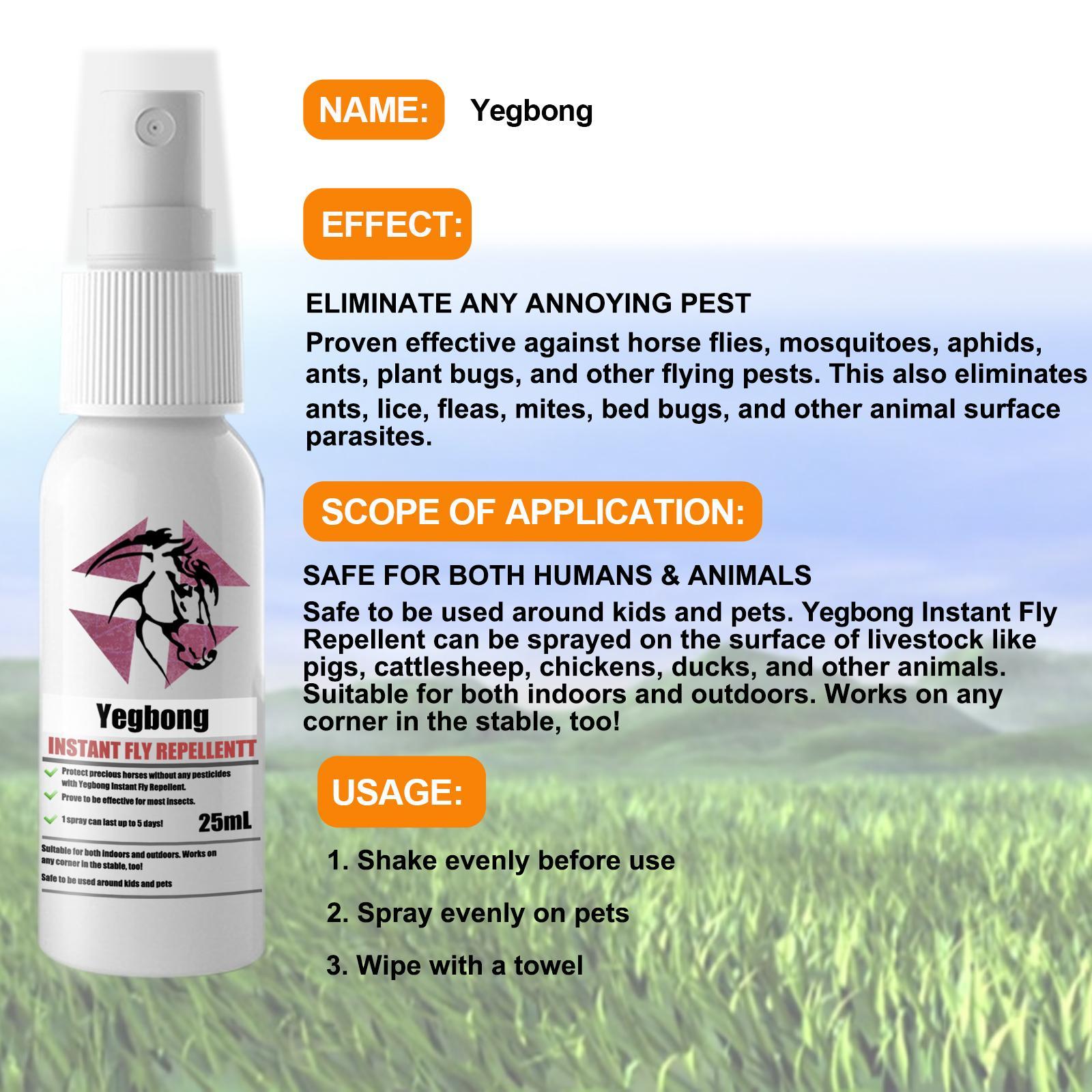 Yegebang Pet Flea & Tick Removal Spray – Anti-Itch Deworming Spray for Cats and Dogs - Image 10