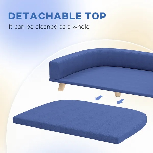 Dog Sofa Couch Bed for Large Dogs – Washable Cushion, Plush Comfortable Pet Sofa - Image 3