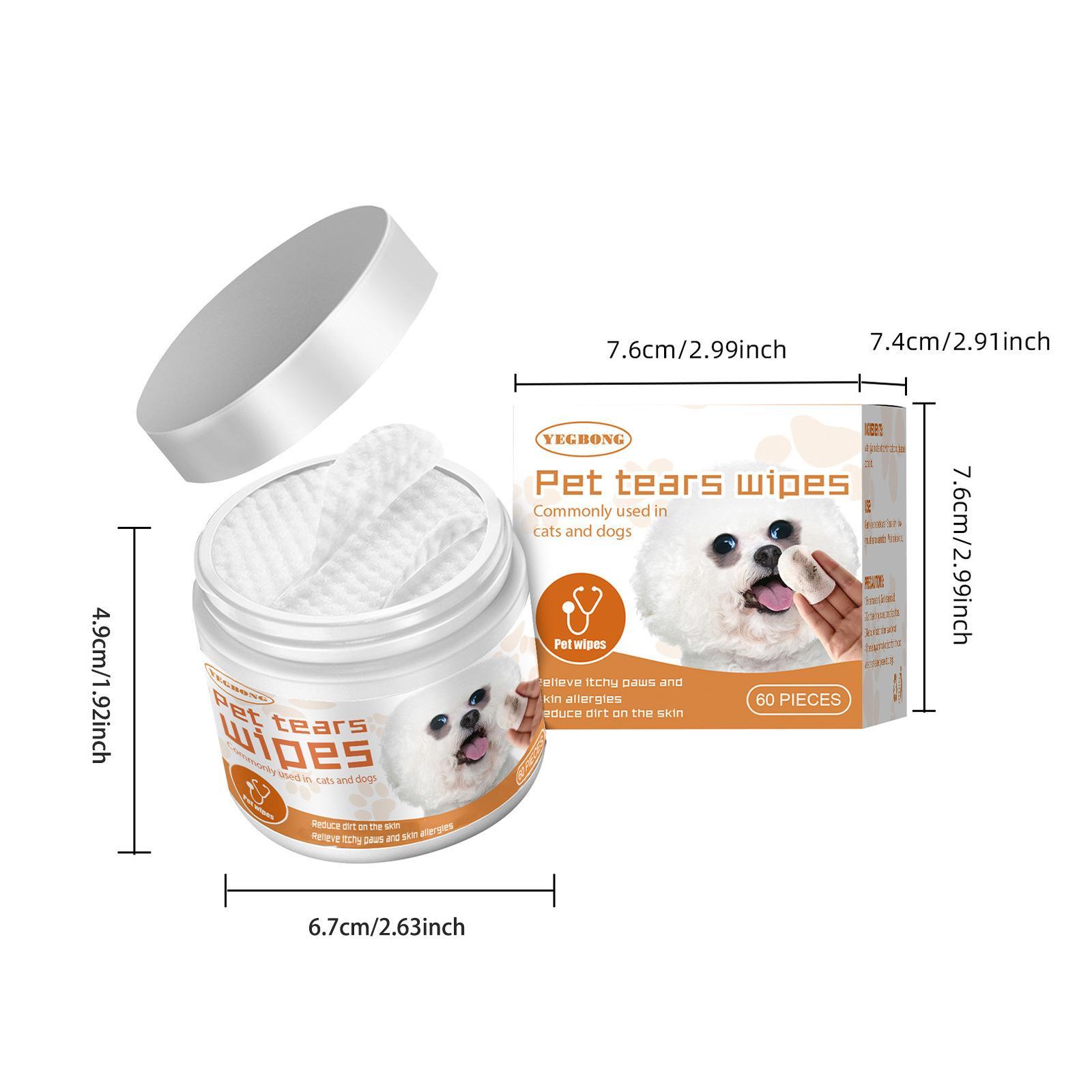 Yegebang Pet Eye Cleaning Wipes – Gentle Tear Stain & Dirt Remover for Dogs and Cats - Image 5