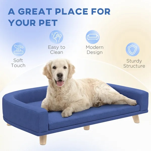 Dog Sofa Couch Bed for Large Dogs – Washable Cushion, Plush Comfortable Pet Sofa - Image 4