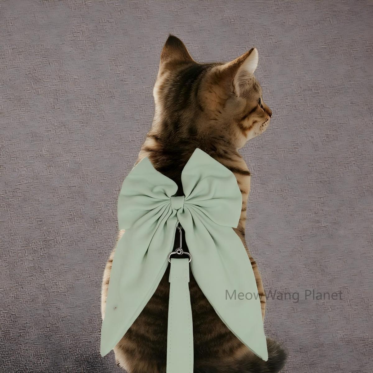 Elegant Pet Harness & Leash Set – Adjustable Escape-Proof Half Vest for Cats & Small Dogs - Image 5