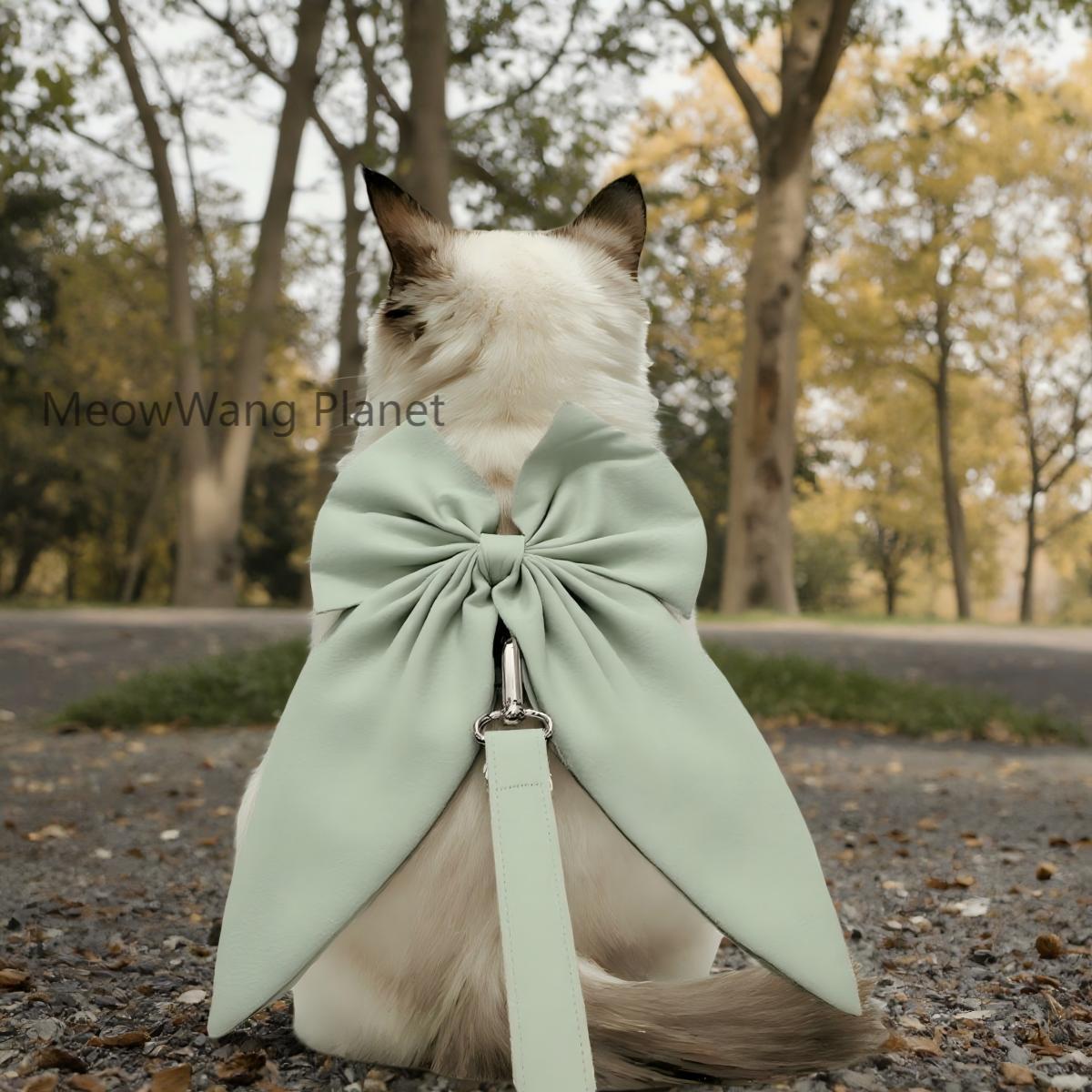 Elegant Pet Harness & Leash Set – Adjustable Escape-Proof Half Vest for Cats & Small Dogs - Image 2